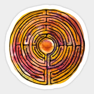 Watercolor Labyrinth Sticker